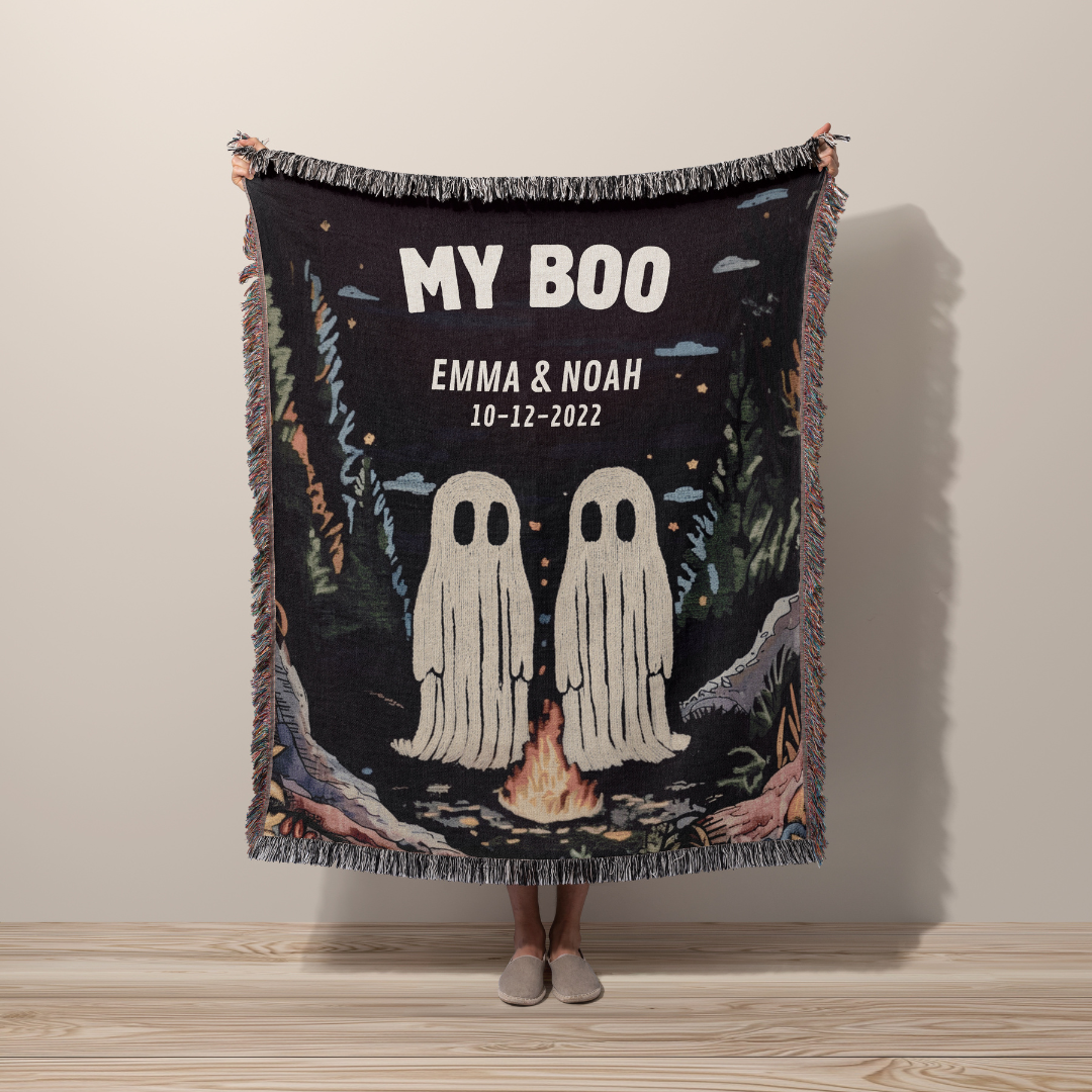 MY BOO - Personalized Woven Blanket