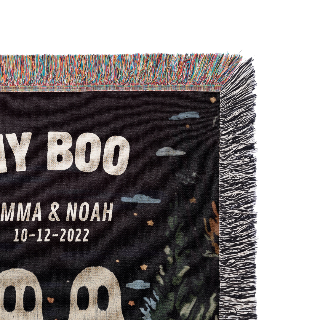 MY BOO - Personalized Woven Blanket