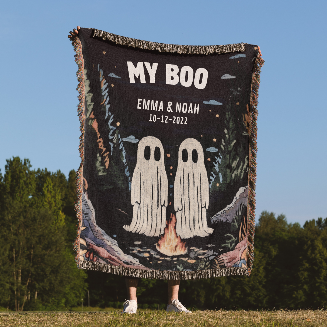 MY BOO - Personalized Woven Blanket